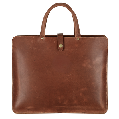 Elegant Leather Briefcase 👜 | Monogram Included 🔠