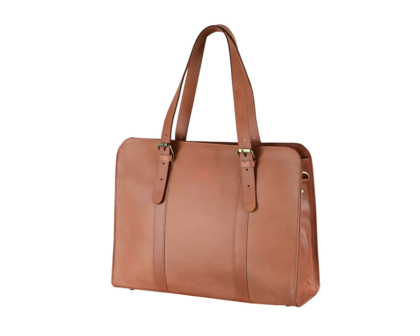 Everyday Elegance: Genuine Leather Tote for Work & Laptop