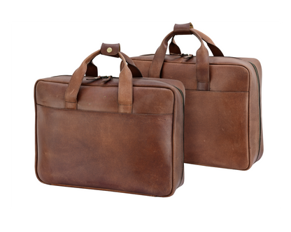 Leather Briefcase with Shoulder Strap