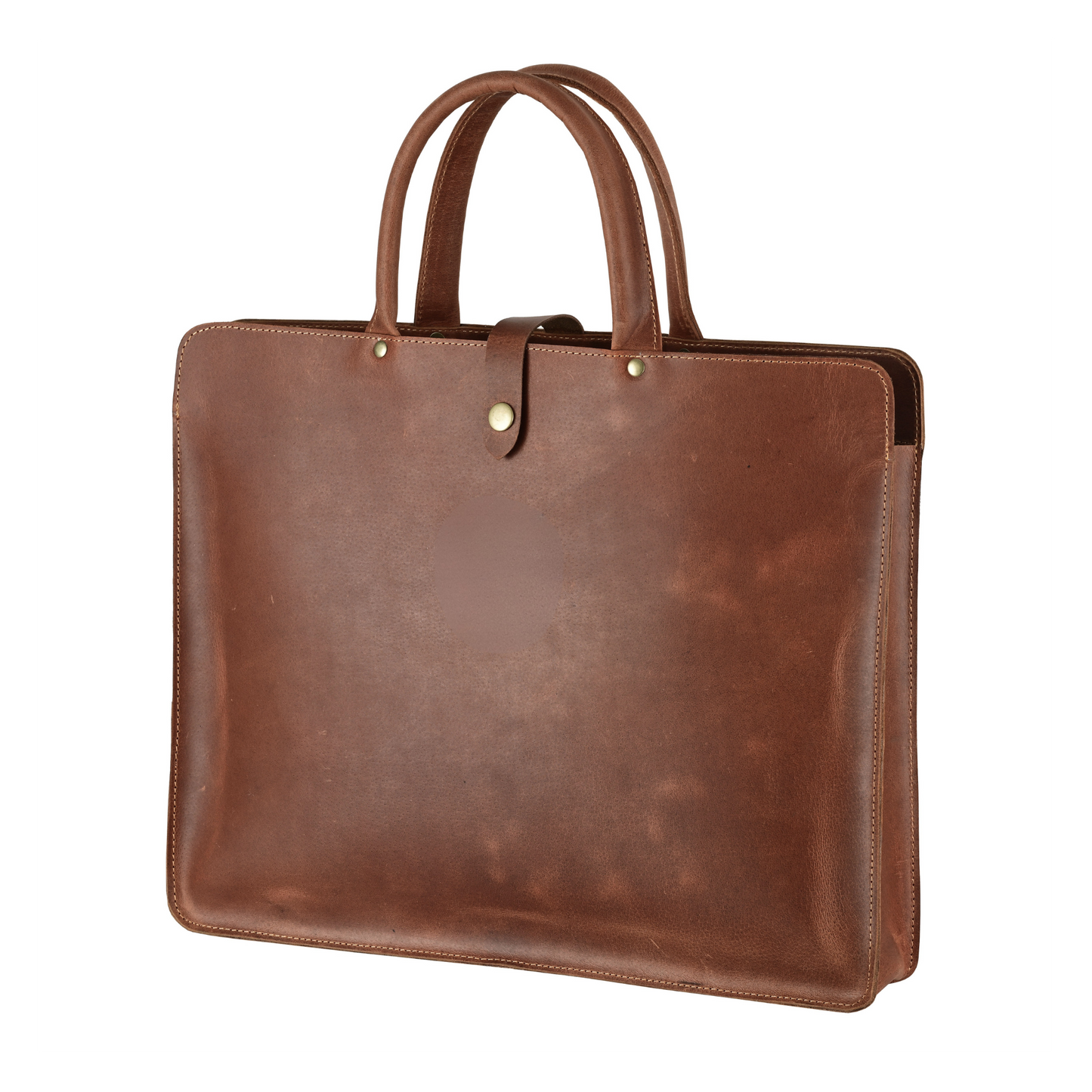 Elegant Leather Briefcase 👜 | Monogram Included 🔠