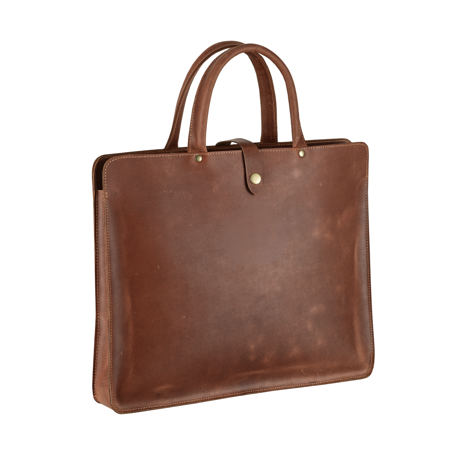 Elegant Leather Briefcase 👜 | Monogram Included 🔠