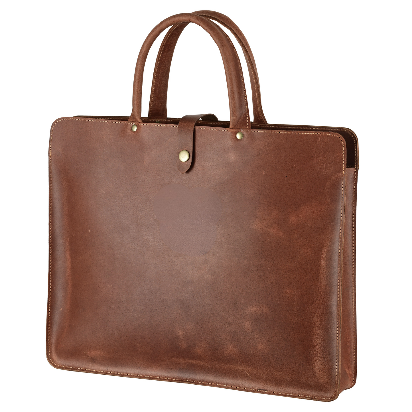 Elegant Leather Briefcase 👜 | Monogram Included 🔠